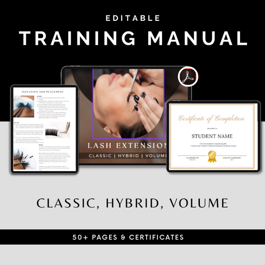 Eyelash Extension Training Manual