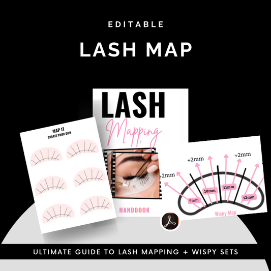 GetLashED Orlando Editable Lash Map Handbook